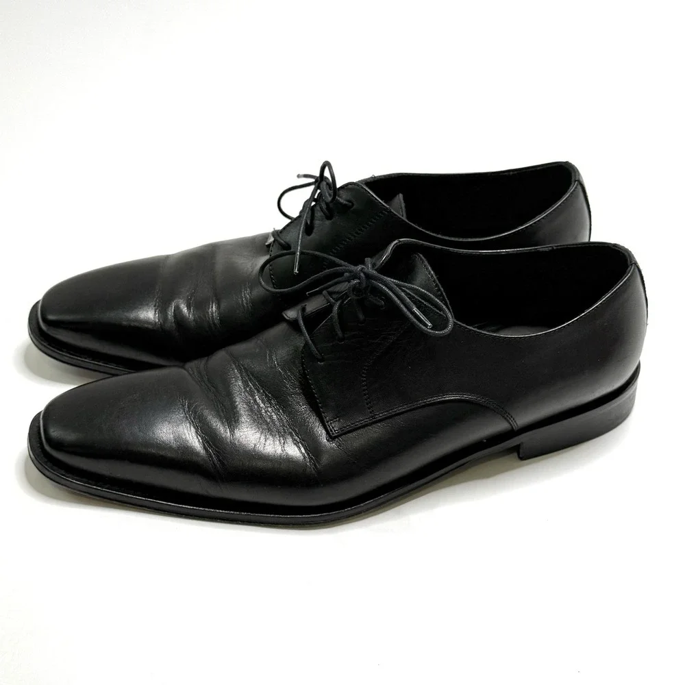 Broletto To Boot New York Mens Dress Shoes Black Leather Italian Oxford 13 M